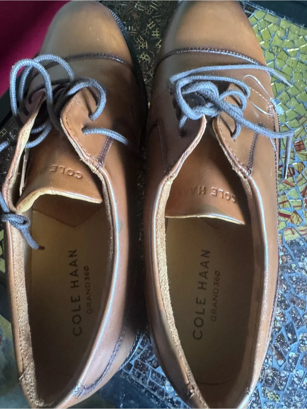 Cole Haan Men's Brown Leather Lace-Up Rain & Snow Boots